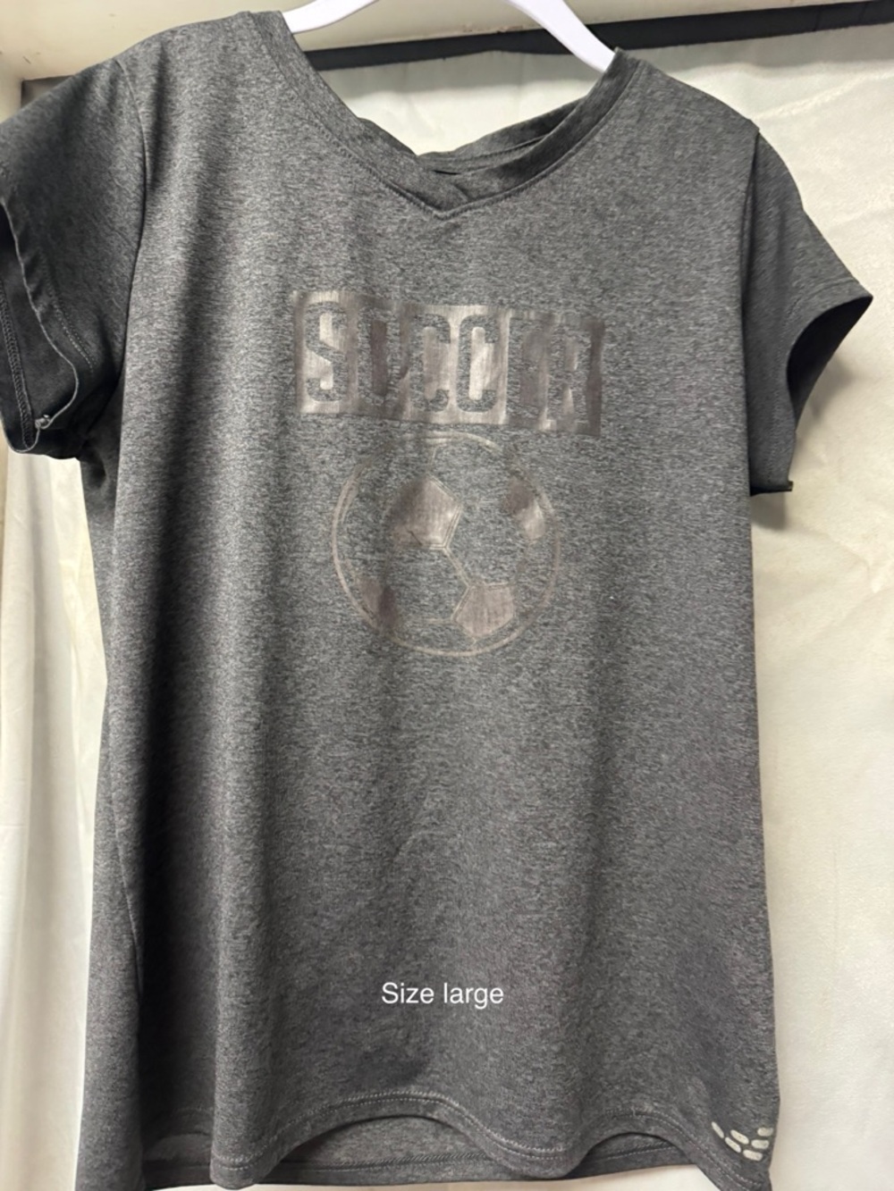 Kids' Gray Soccer Graphic Tee